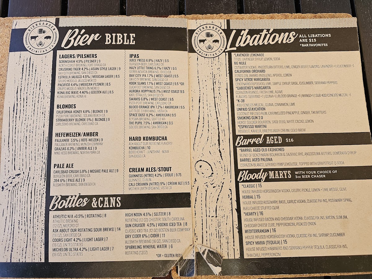 Biergarden Encinitas Menu - Image 4
